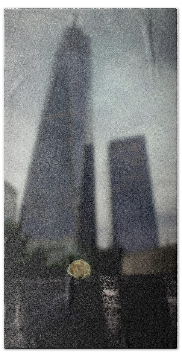 9/11 New York Beach Towel featuring the photograph Never Forget by Ryan Smith