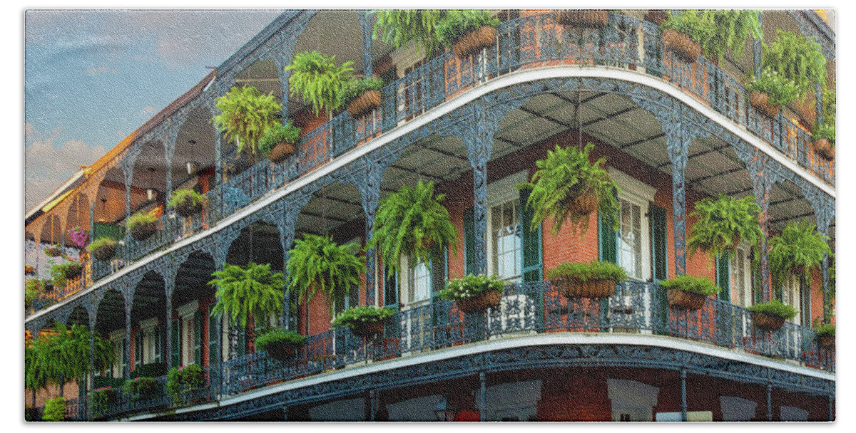 America Beach Towel featuring the photograph New Orleans House by Inge Johnsson