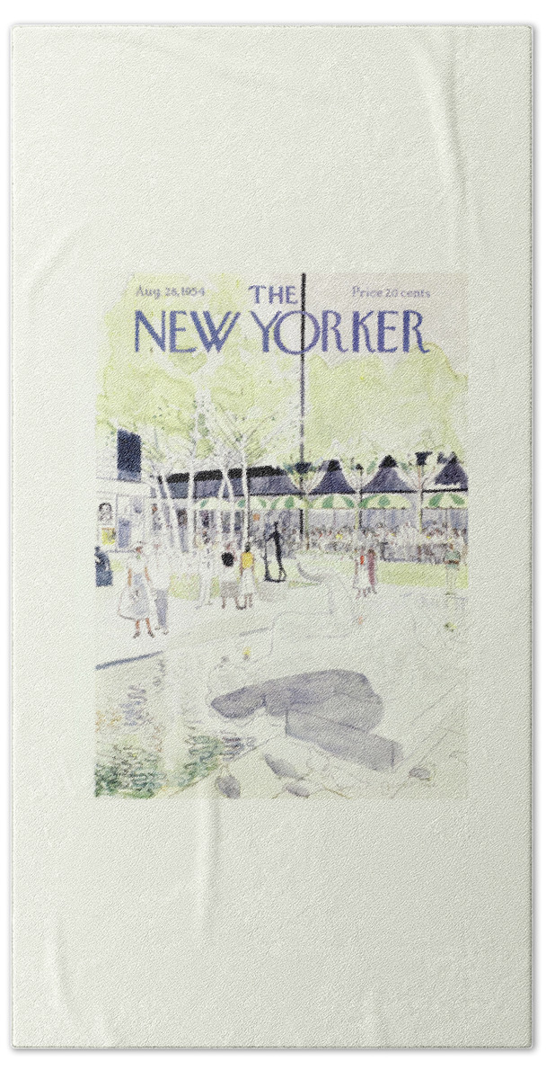 New Yorker August 28 1954 Beach Sheet