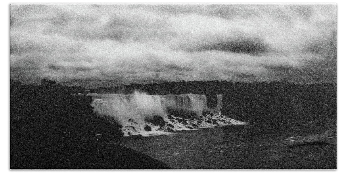Clouds Beach Towel featuring the photograph Niagara Falls - Small Falls by JGracey Stinson