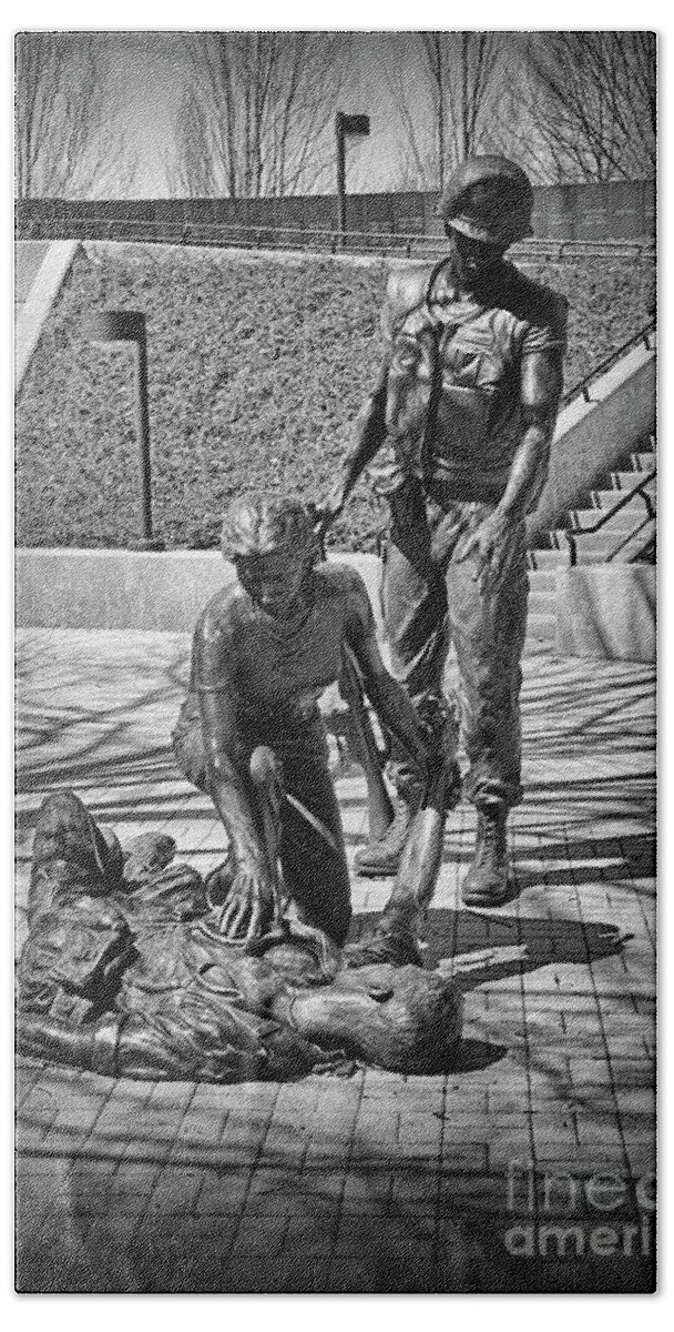 Paul Ward Beach Sheet featuring the photograph NJ Vietnam Veterans Memorial by Paul Ward