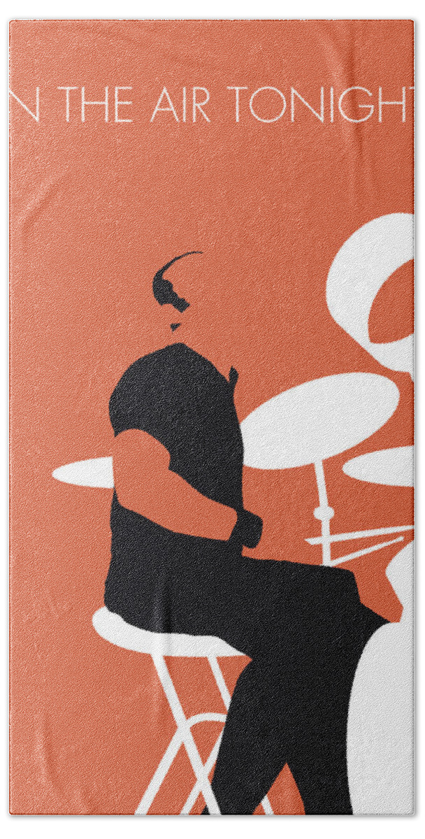 Phil Beach Towel featuring the digital art No163 MY Phil Collins Minimal Music poster by Chungkong Art