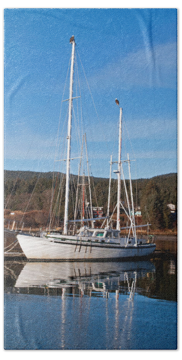 Harbor Beach Towel featuring the photograph Not the Crow's Nest by Cathy Mahnke