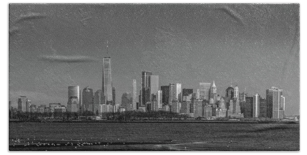 Nyc Beach Towel featuring the photograph NYC Skyline by Daniel Carvalho