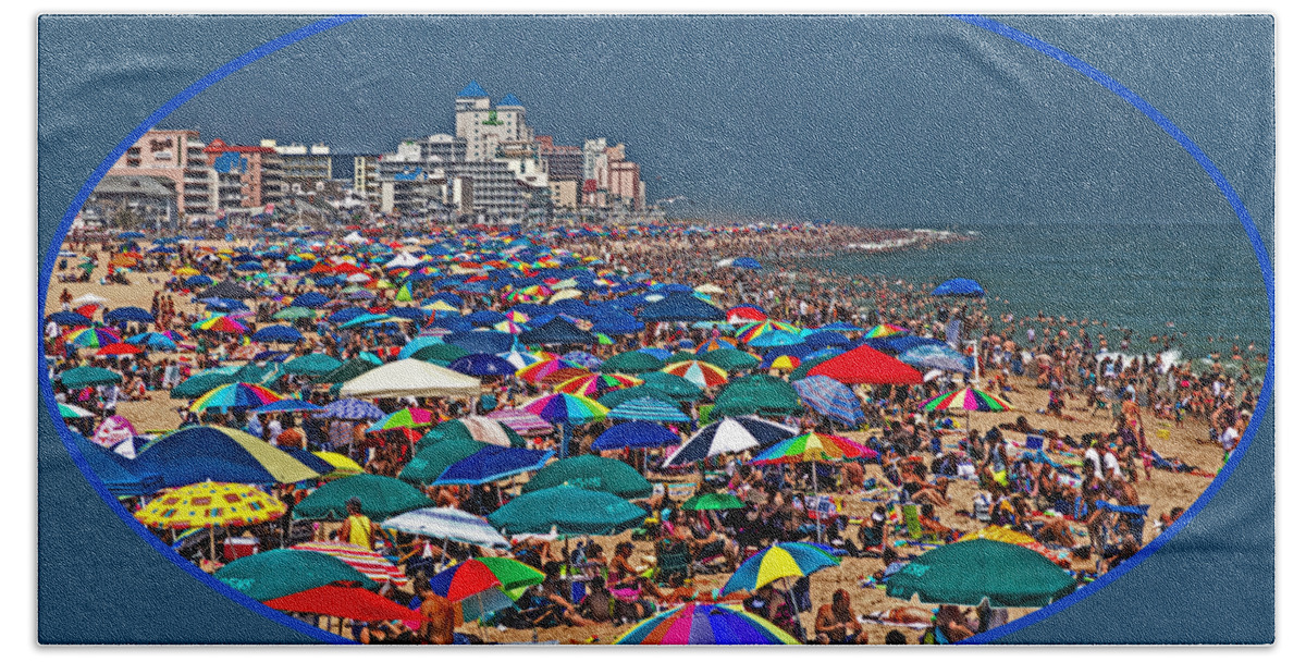 Ocean City Beach Towel featuring the photograph Ocean City Beach Fun Zone by Bill Swartwout