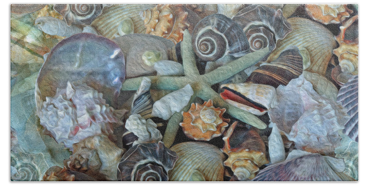 Pile Beach Sheet featuring the photograph Ocean Gems 5 by Lynda Lehmann