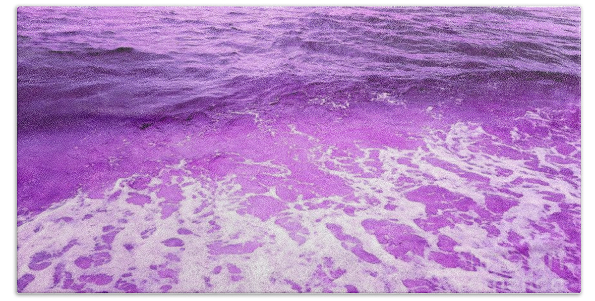 Purple Beach Towel featuring the photograph Ocean Of Purple by Rachel Hannah