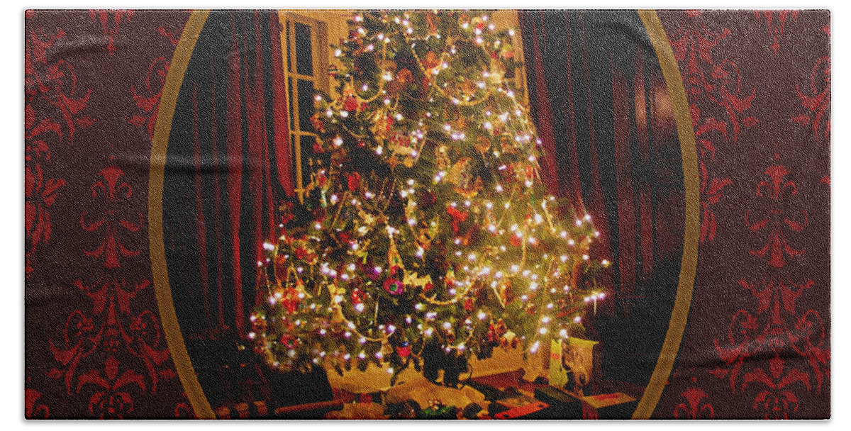 Susan Vineyard Beach Towel featuring the photograph Oh Christmas Tree by Susan Vineyard