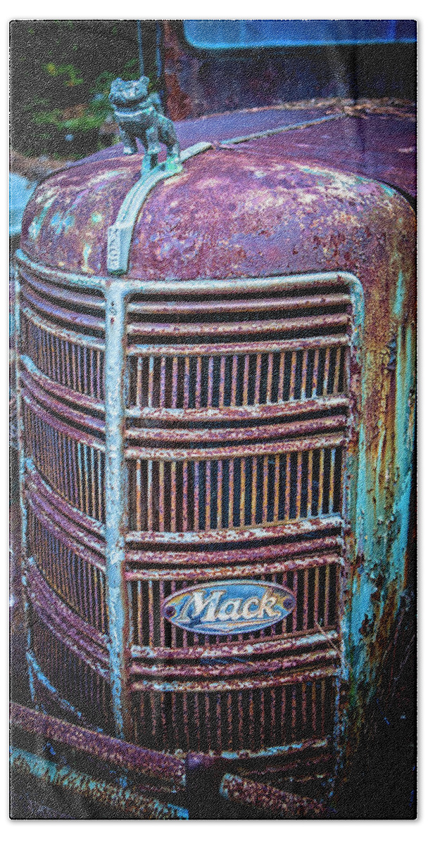 Classic Beach Towel featuring the photograph Old Mack Grille by Rod Kaye