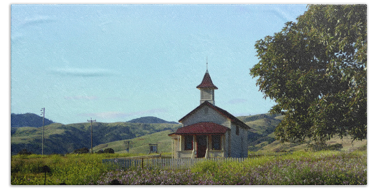 California Beach Towel featuring the photograph Old School House by Gordon Beck