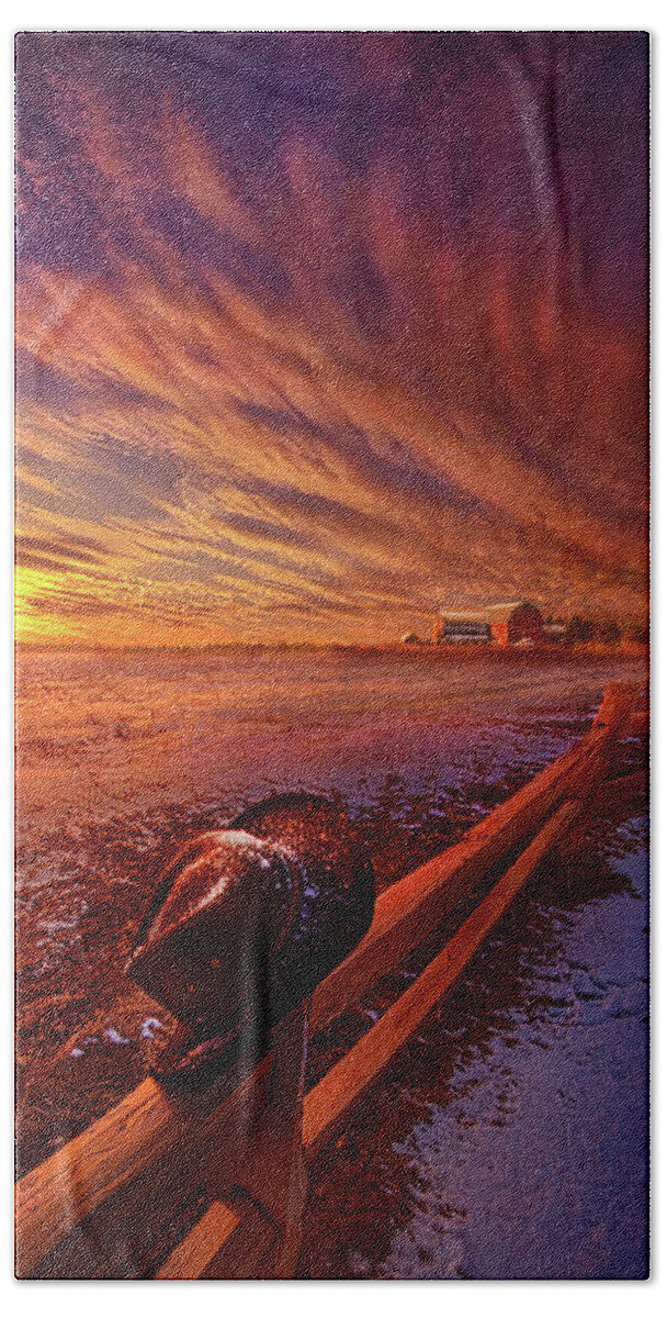 Mood Beach Towel featuring the photograph Only This Moment In Between Before And After by Phil Koch