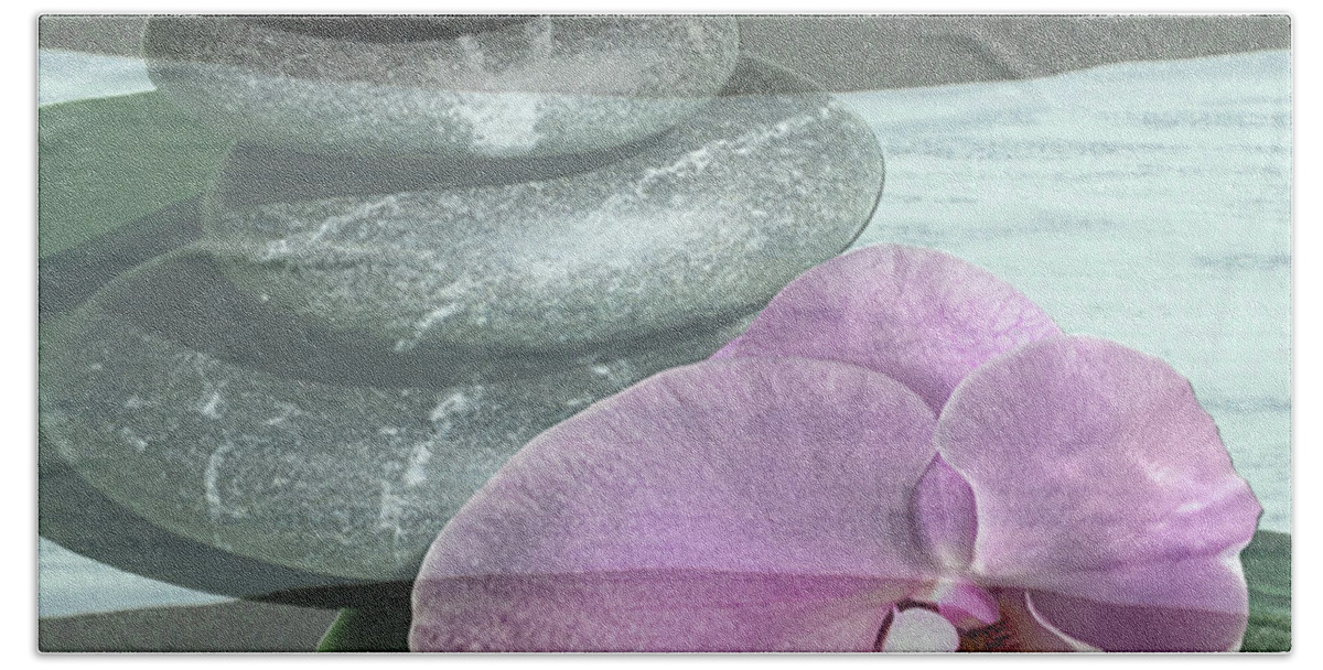 Orchid Beach Towel featuring the photograph Orchid Tranquility by Rockin Docks Deluxephotos