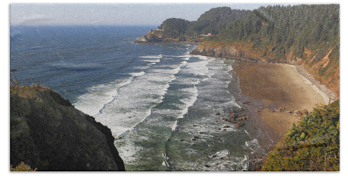 Oregon Coast Beach Towel featuring the photograph Oregon Coast No 1 by Belinda Greb