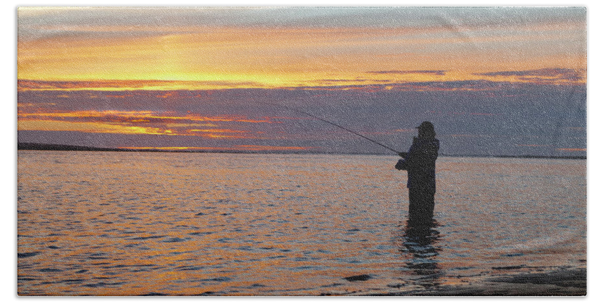 Coast Beach Towel featuring the photograph Oregon Fishing by Scott Slone