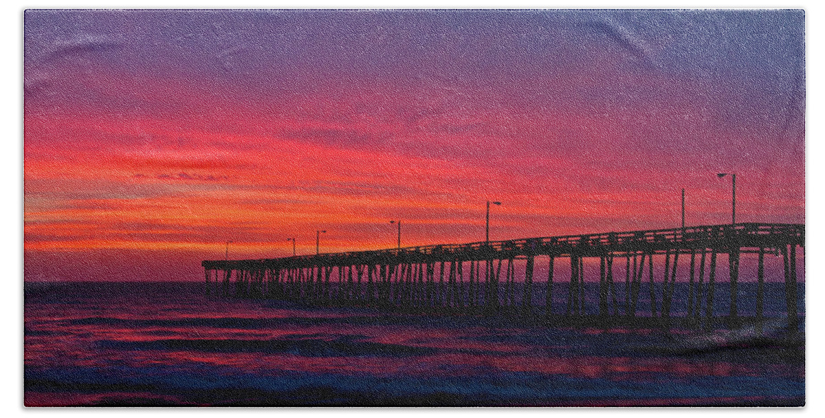 Obx Beach Towel featuring the photograph Outer Banks Sunrise by Don Mercer