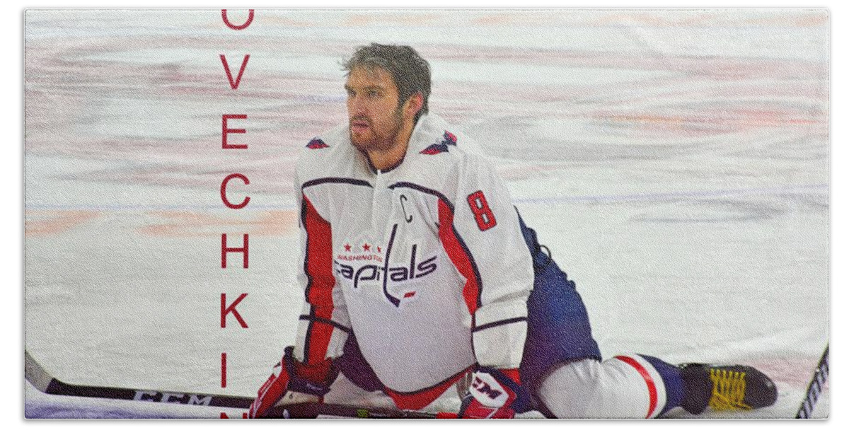 Ovechkin Beach Towel featuring the photograph Ovechkin by Lisa Wooten
