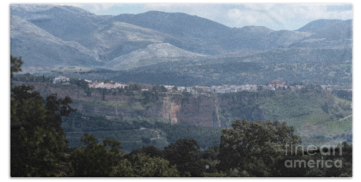 Sierra Beach Towel featuring the photograph Overlooking Ronda, Andalucia Spain by Perry Rodriguez