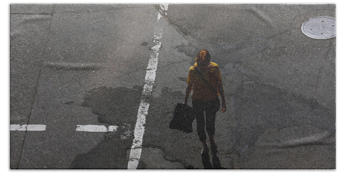 Street Photography Beach Towel featuring the photograph Own the Attentions by J C