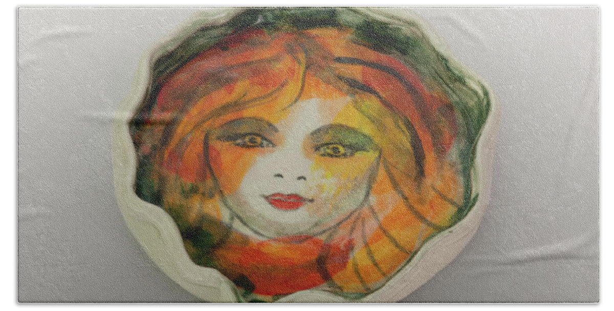 Elaine Unell Beach Towel featuring the photograph Painted Lady-1 by David Coblitz