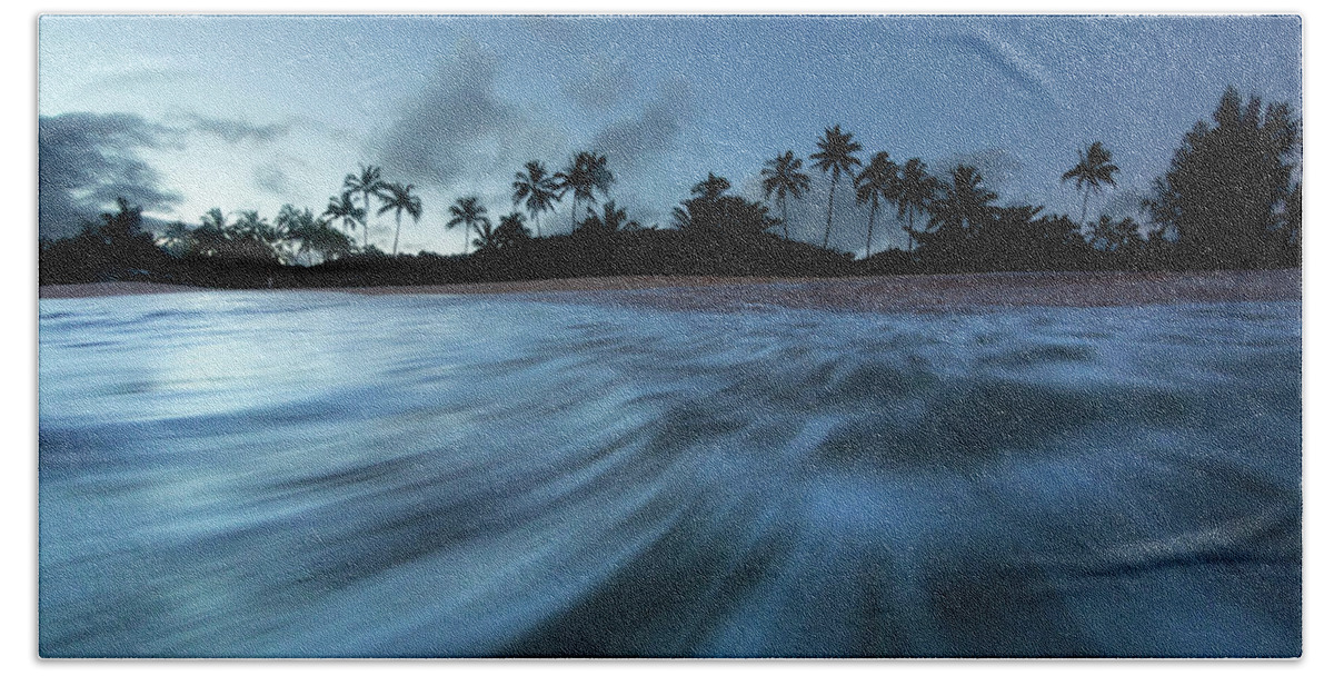 Palm Rush Beach Towel featuring the photograph Palm Rush by Sean Davey