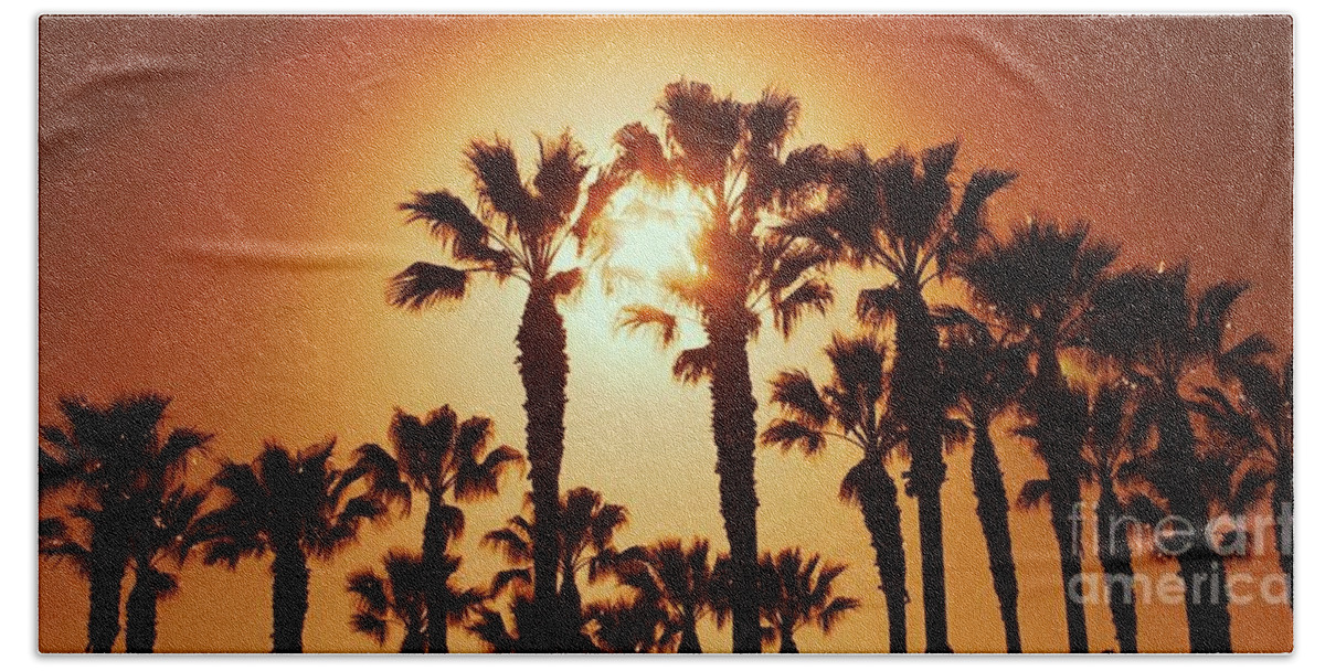 500 Views Beach Sheet featuring the photograph Palm Tree Dreams by Jenny Revitz Soper