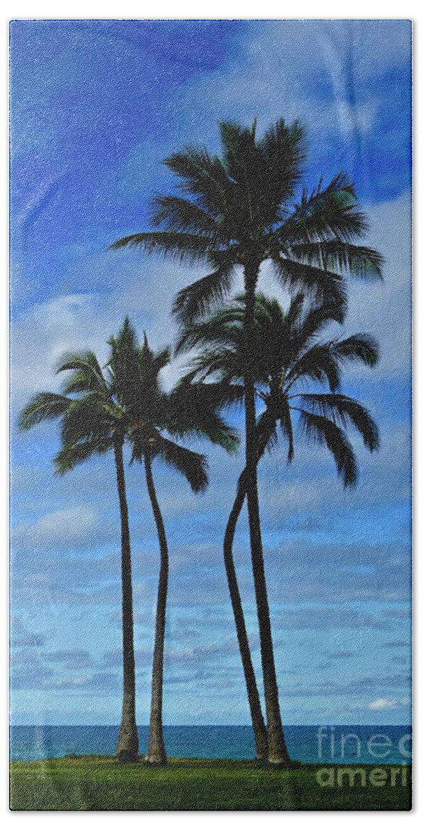 Palms Beach Towel featuring the photograph Palms Centerfold by Craig Wood