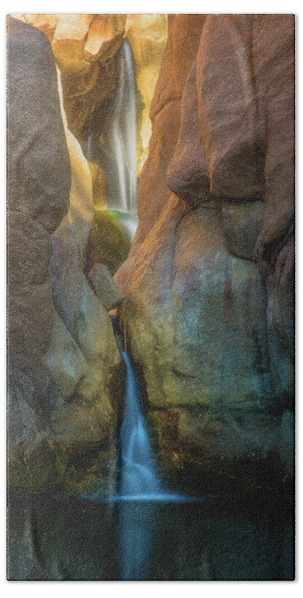 Colorado Beach Towel featuring the photograph Paradise Falls by Darren White