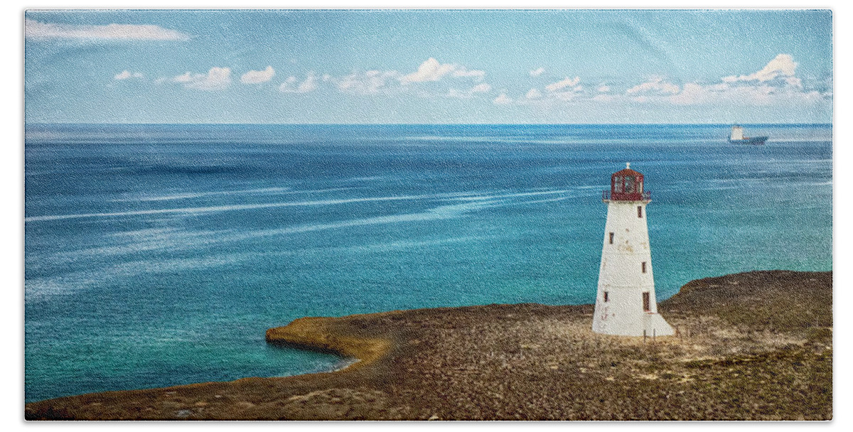 Lighthouse Beach Towel featuring the photograph Paradise Island Lighthouse by Mick Burkey