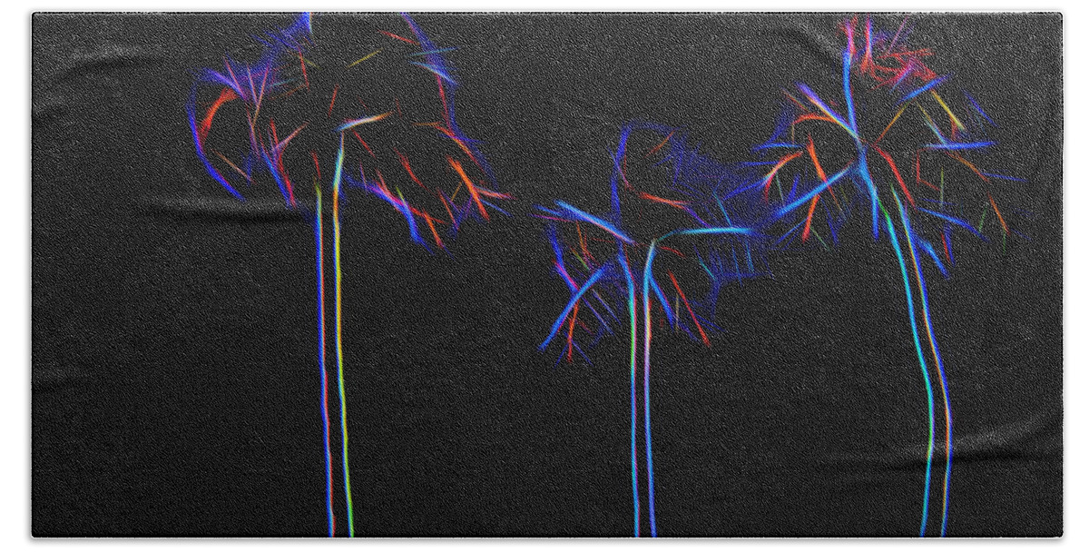 Hawaii Beach Towel featuring the photograph Party Trees by Jon Burch Photography