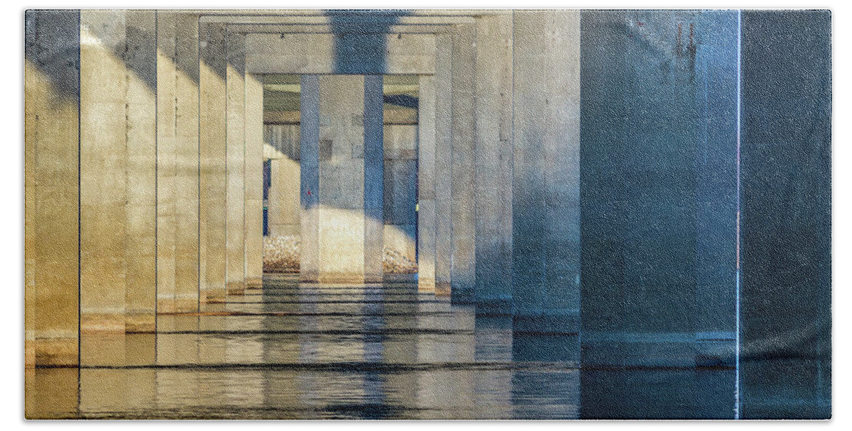 Clark Bridge Beach Towel featuring the photograph Passages by Holly Ross