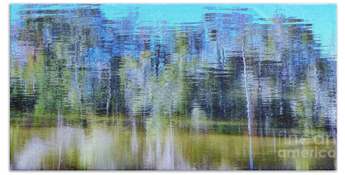 Reflections Beach Towel featuring the photograph Pastel Affects by Jan Gelders