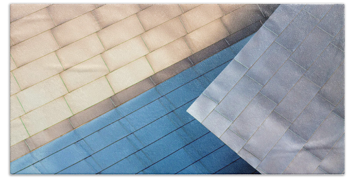 Chicago Beach Towel featuring the photograph Pavillion Abstract by Todd Klassy