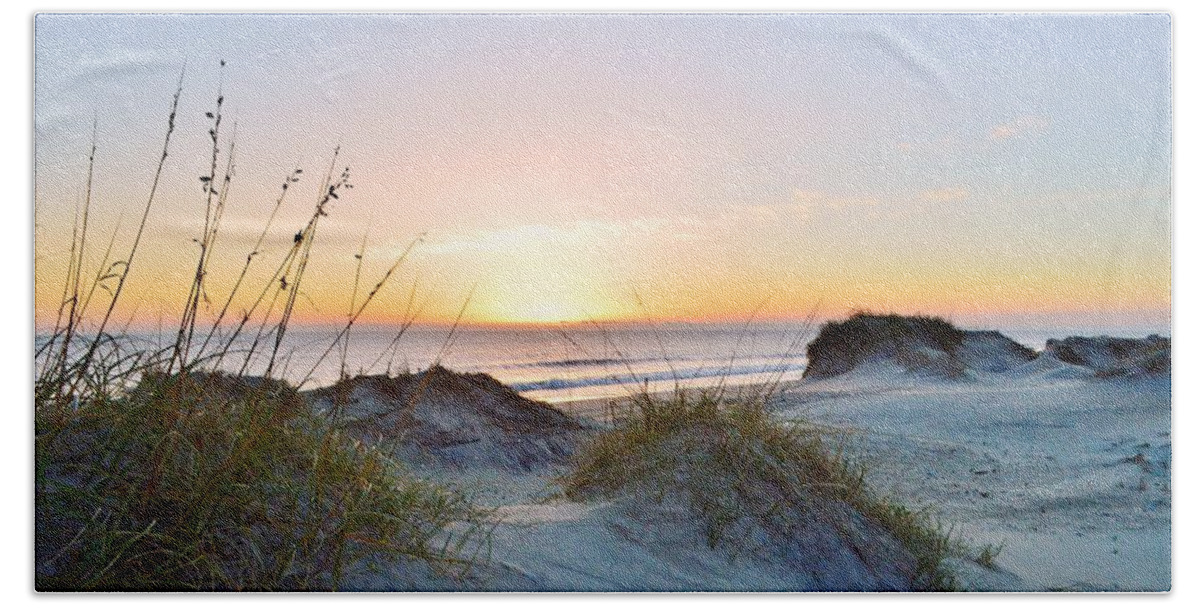 Obx Sunrise Beach Sheet featuring the photograph Pea Island Sunrise 12/28/16 by Barbara Ann Bell