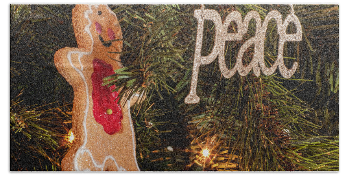 Christmas Beach Towel featuring the photograph Peace by Stewart Helberg