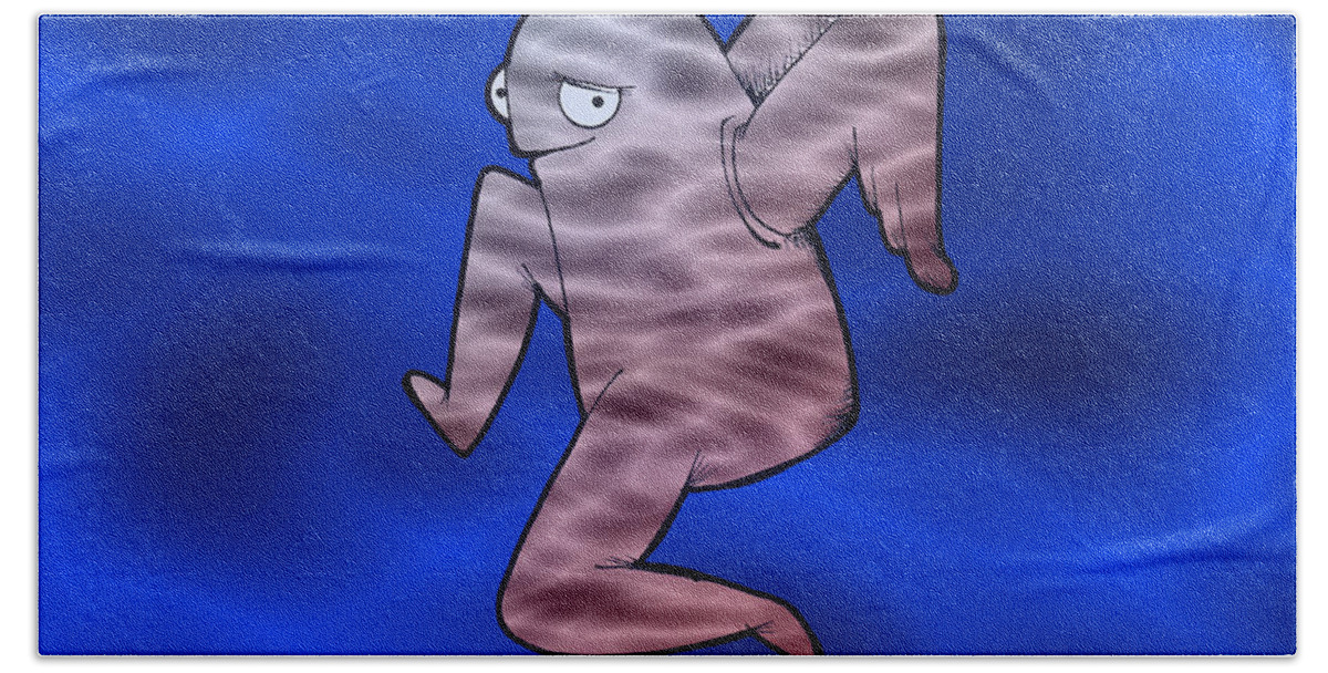 Art Beach Towel featuring the digital art Pectin by Uncle J's Monsters