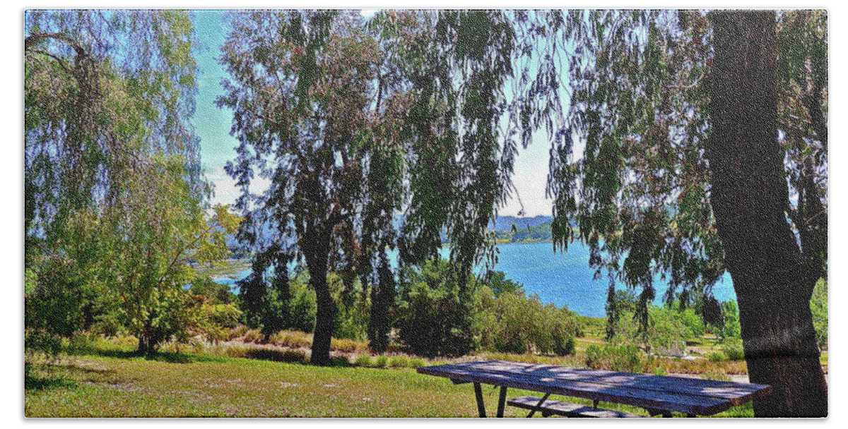 Outdoors Beach Towel featuring the photograph Perfect Picnic Place by Diana Hatcher