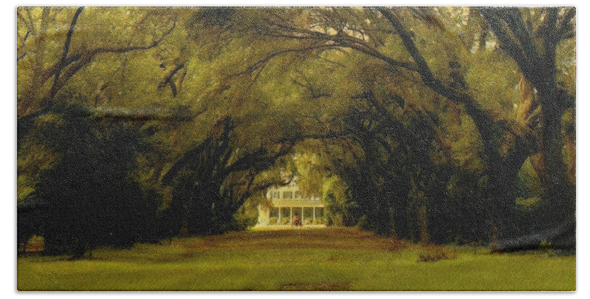 Charleston Beach Towel featuring the photograph Perplexing Plantation by Sherry Kuhlkin