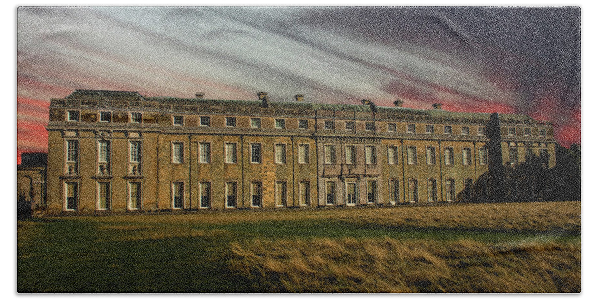 Petworth Beach Sheet featuring the photograph Petworth House by Martin Newman