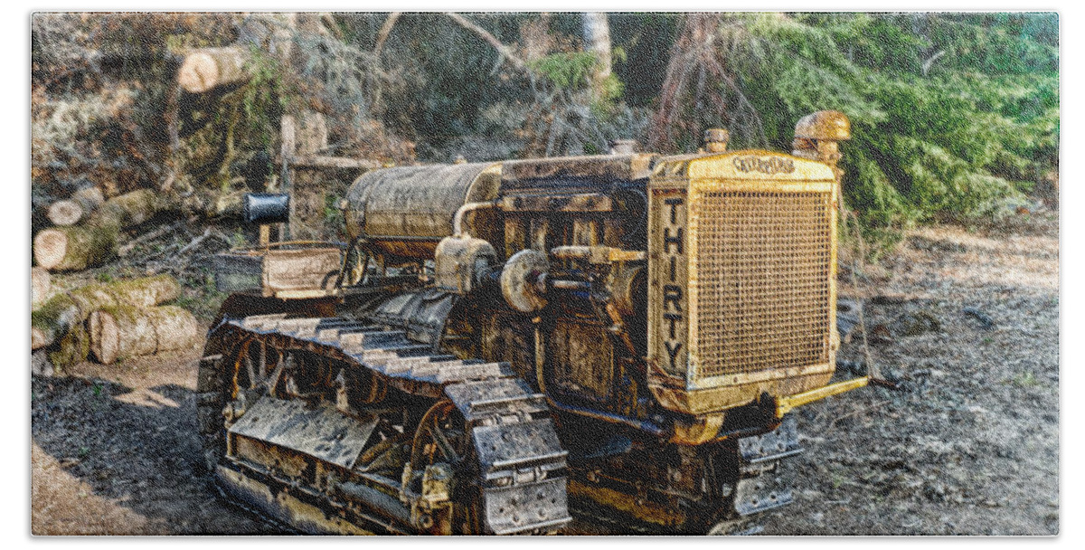 Tractor Beach Towel featuring the photograph Philo Cat by Betty Depee