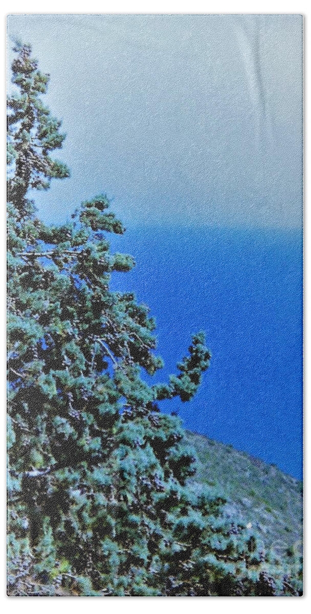 Landscape Beach Towel featuring the photograph Pine D'Azur by Jarek Filipowicz