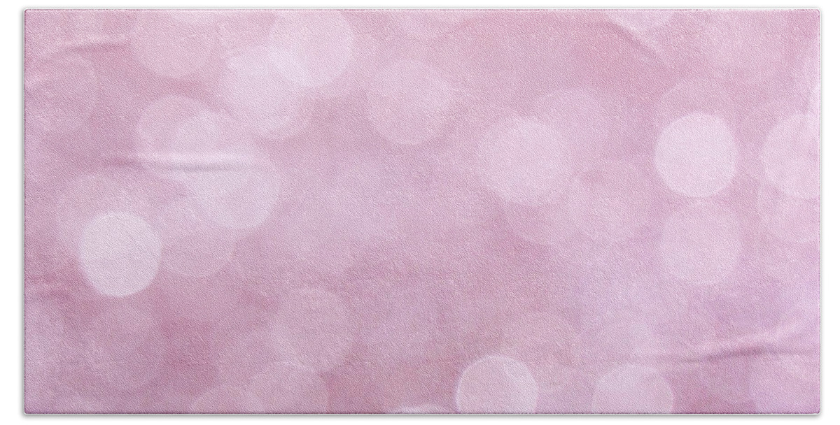 Pink Beach Sheet featuring the photograph Pink Abstract Bokeh by Peggy Collins