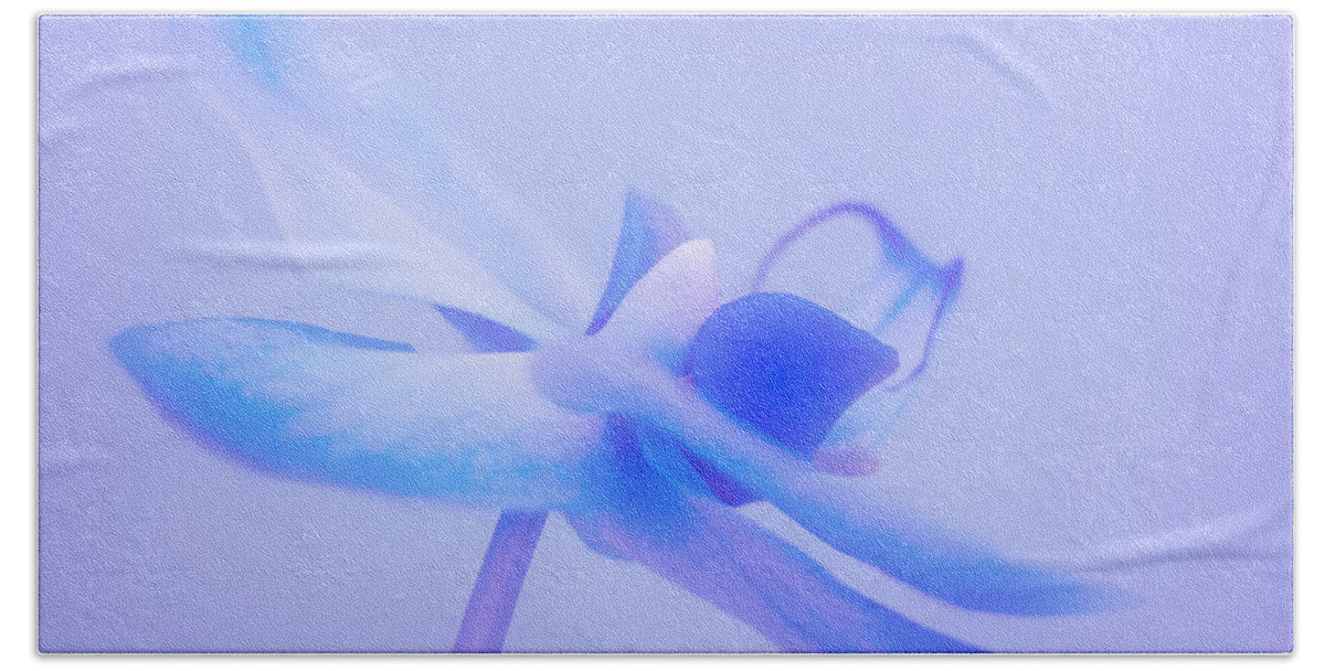 Orchidaceae Beach Towel featuring the photograph Pirouette by Iryna Goodall