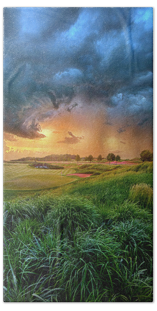 Environment Beach Towel featuring the photograph Playing Through by Phil Koch