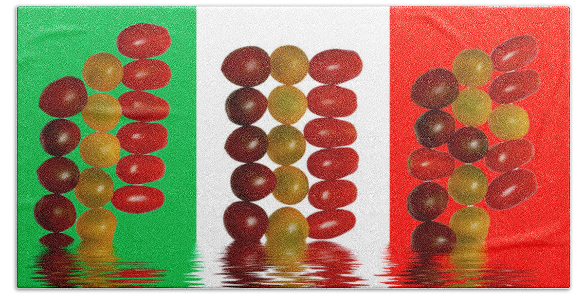 Tomatoes Beach Sheet featuring the photograph Plum Cherry Tomatoes by David French