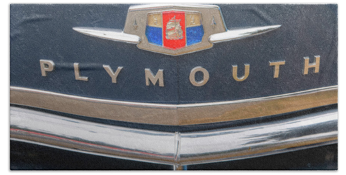 Plymouth Suburban Beach Towel featuring the photograph Plymouth Suburban Tin Woody by Kristina Rinell