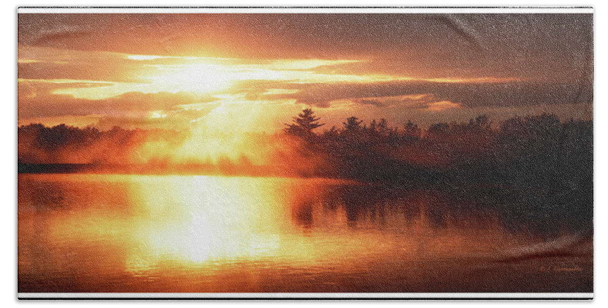Mountain Beach Towel featuring the photograph Pocono Mountains, Pennsylvania, Sunset by A Macarthur Gurmankin