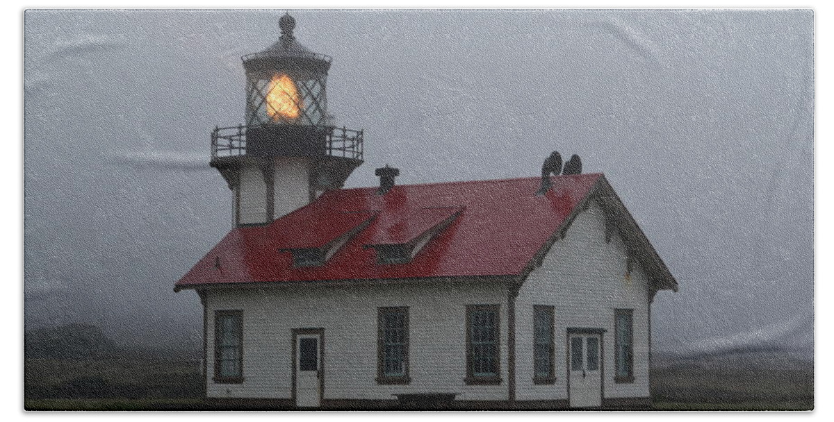 Point Cabrillo Beach Towel featuring the photograph Point Cabrillo Light by Colleen Phaedra
