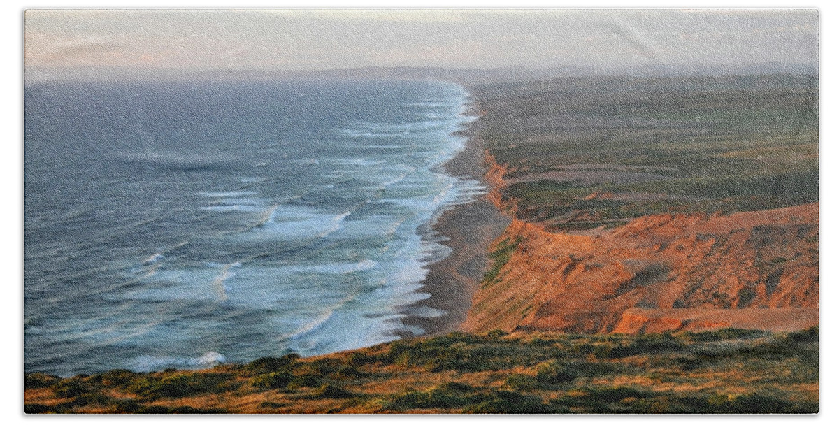 California Beach Towel featuring the photograph Point Reyes Sunset by Julia McHugh