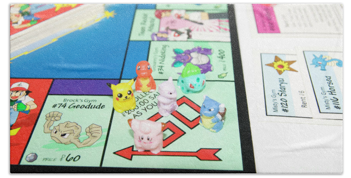 Pokemon version of Monopoly board game 1 Yoga Mat by Ilan Rosen