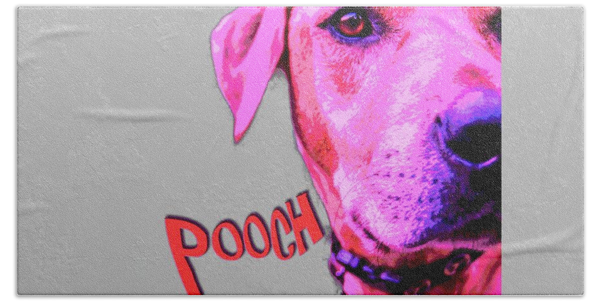 Pooch Beach Towel featuring the photograph Pooch by Mim White